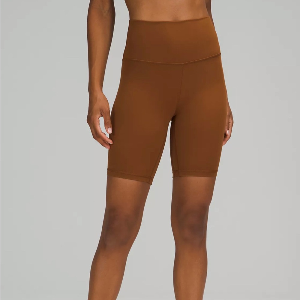 Lululemon Align high rise short 8” color:brown/copper size 8 new with tags